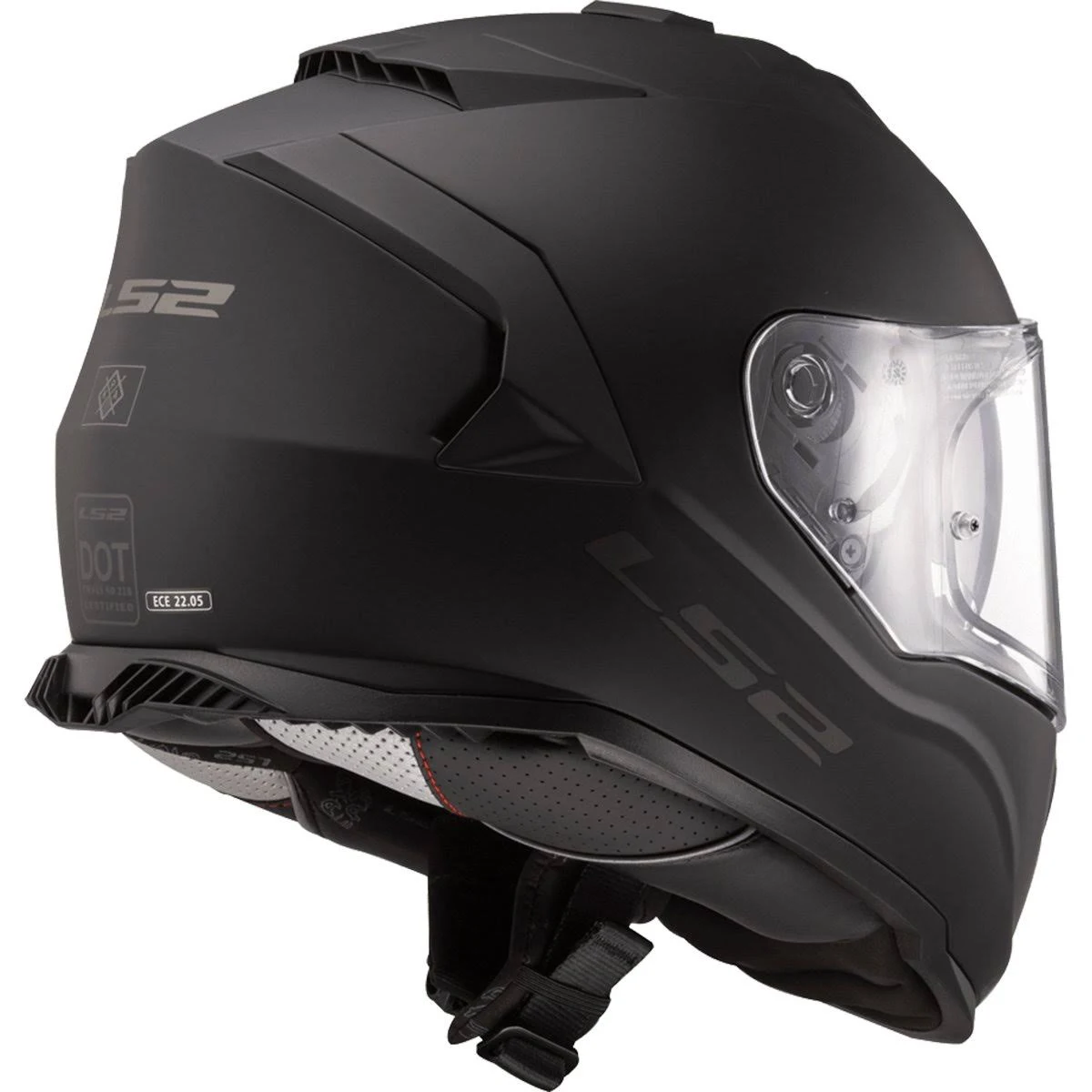 LS2 Assault Solid Matte Black Helmet Size Small