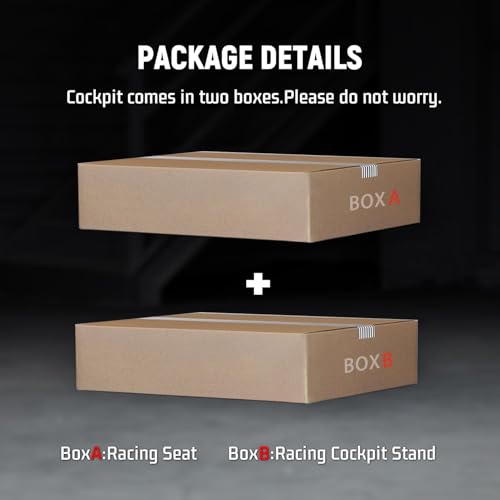 Dardoo G29 Racing Simulator Cockpit with Adjustable Race Seat Fits for Logitech G920 G923, Thrustmaster T150 T300RS GT Racing Steering Wheel Stand, Not Included Wheel Shifter and Pedals