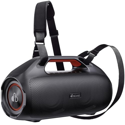 Portable Bluetooth Speaker,100W Powerful Sound with EX-BASS,IPX7 Waterproof,30H Playtime,Built-in Power Bank,Bluetooth 5.3&TWS,Big Subwoofer Speaker with Carrying Strap for Party,Pool,Camping,Backyard