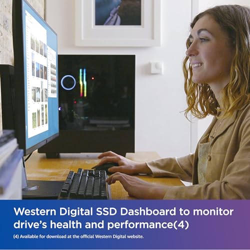 Western Digital 4TB WD Blue SN5000 NVMe Internal Solid State Drive SSD - PCIe Gen 4.0, M.2 2280, Up to 5,500 MB/s - WDS400T4B0E