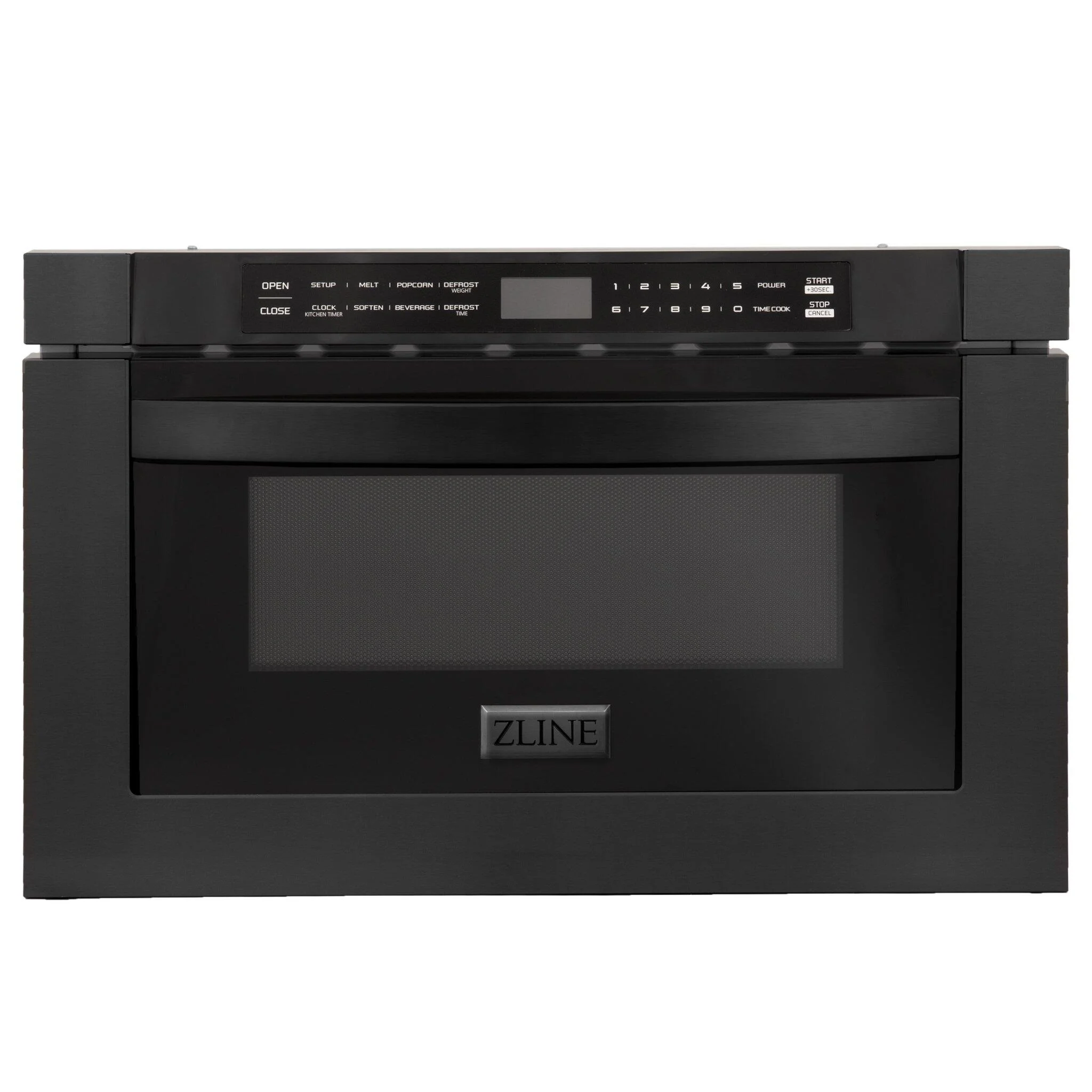 ZLINE 24" 1.2 cu. ft. Microwave Drawer in Black Stainless Steel