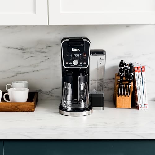 Ninja Hot and Iced Coffee Maker, Single Serve Coffee Maker and Drip Coffee Machine, DualBrew Pro Specialty 12-Cup with K-Cup Combo, Includes Permanent Filter, CFP307
