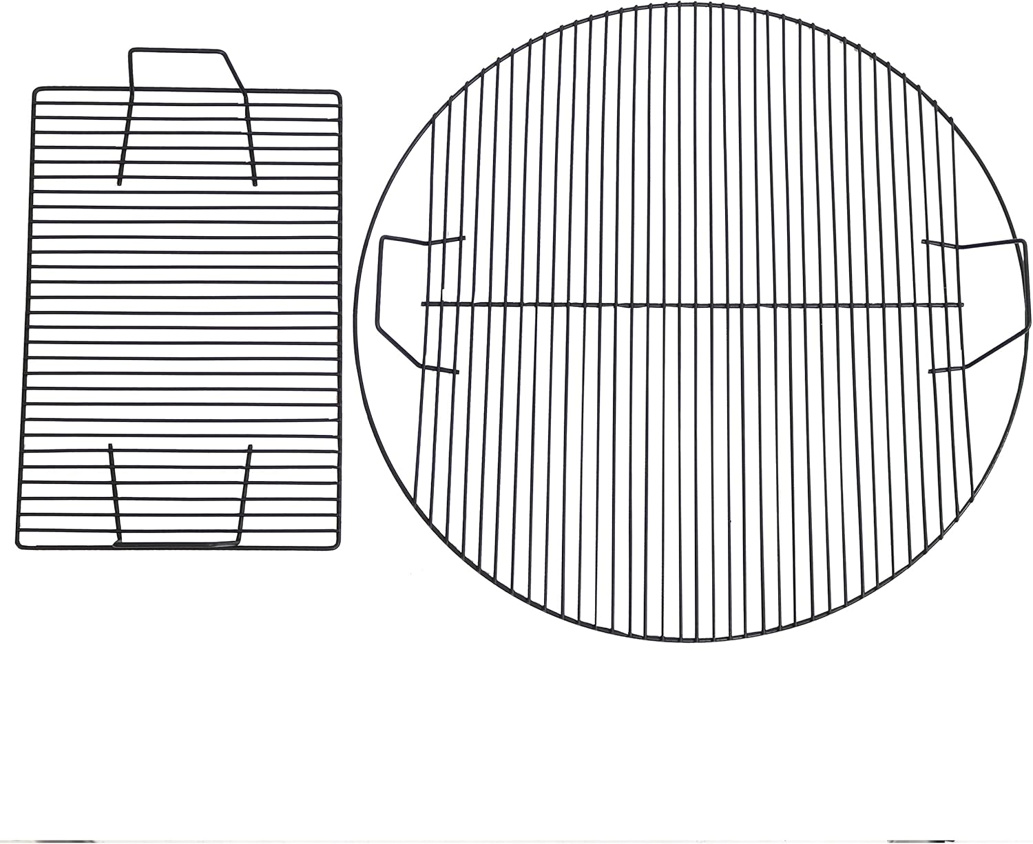 Sunnydaze Dual Campfire Steel Cooking Grill Grate Swivel System - Outdoor Adjustable Fire Pit BBQ Grilling Accessory Set with Stand - Ground Stake with 2 Swing Grates
