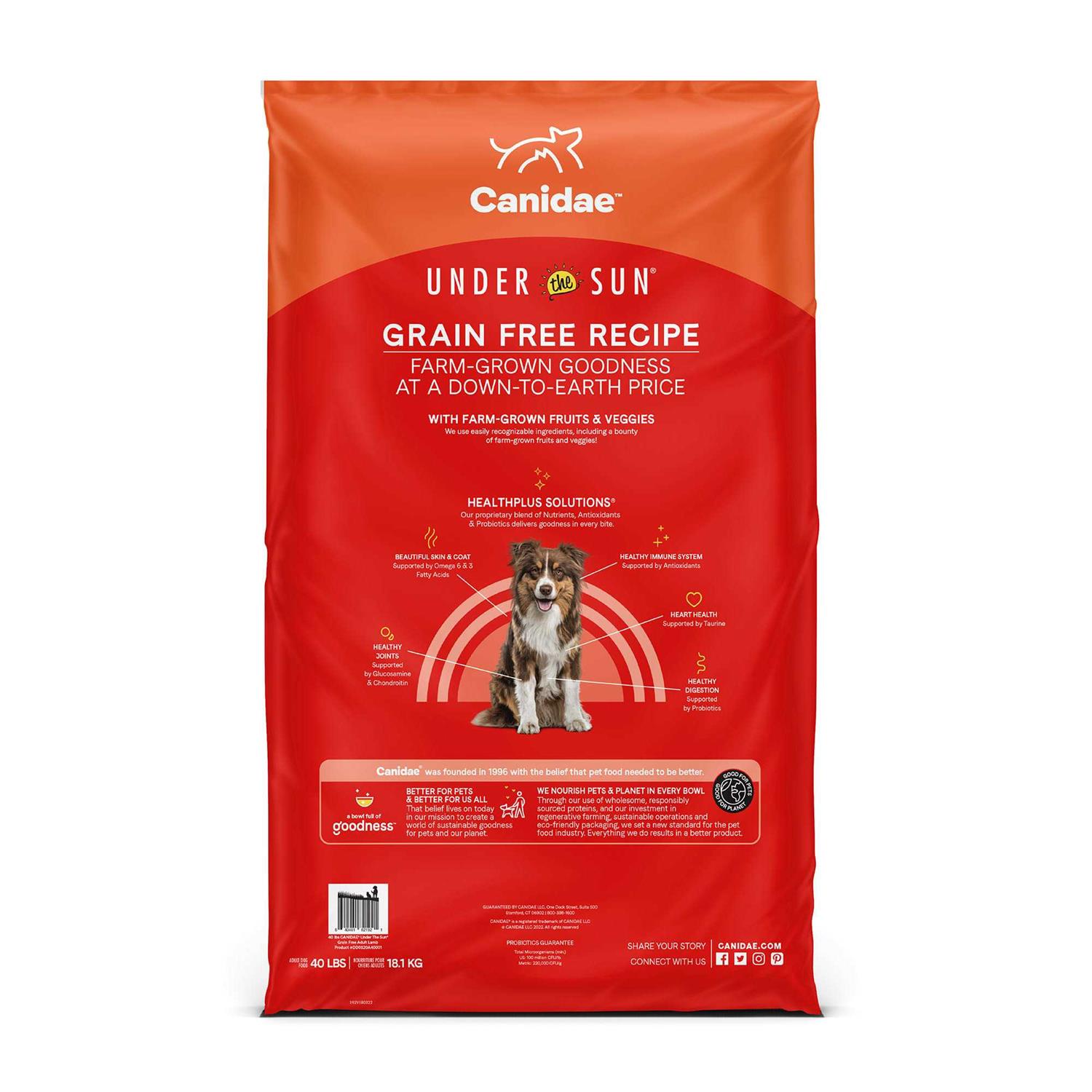 Canidae Grain Free Under The Sun Lamb Dry Dog Food - Pet Supplies online store