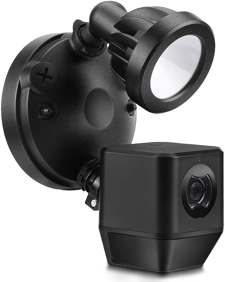 Floodlight 1080P IP Camera, Outdoor Security Light Cam, 140 Degree View Angle, 3 PIR Covers 270 Degree, Customized Motion Area, Two-Way Talk, Siren Alarm, No Cloud Fee