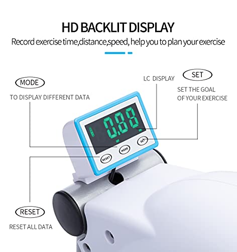 Sitting Mini Exercise Bike - Recumbent Exercise Bikes For Home Steppers Exercise For Seniors While Sitting Under Desk Bike Exercise Equipment Hands Bike Pedal Exerciser IPE210