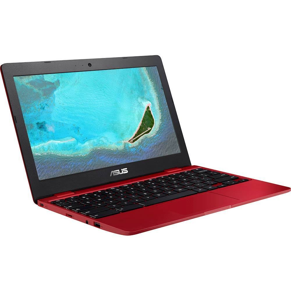 Asus - Chromebook C223NA-DH02-RD 11.6in Intel Celeron N3350 Proc