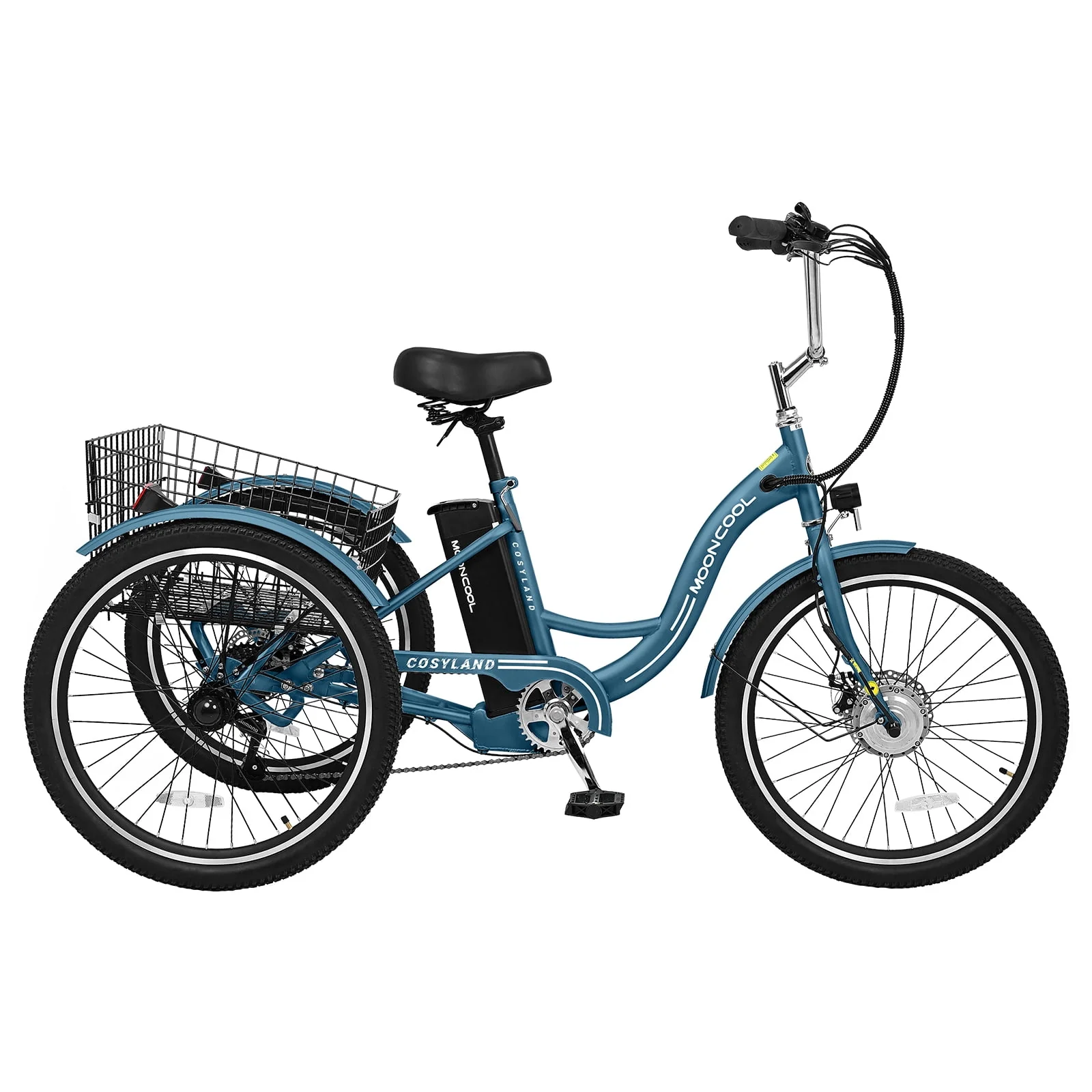 Lilypelle Adult Electric Tricycles,3 Wheel Electric Bike,15.5 Mph Electric Trikes for Seniors,7-Speed & 4 Adjustable Riding Modes Electric Tricycle With Removable Lithium Battery