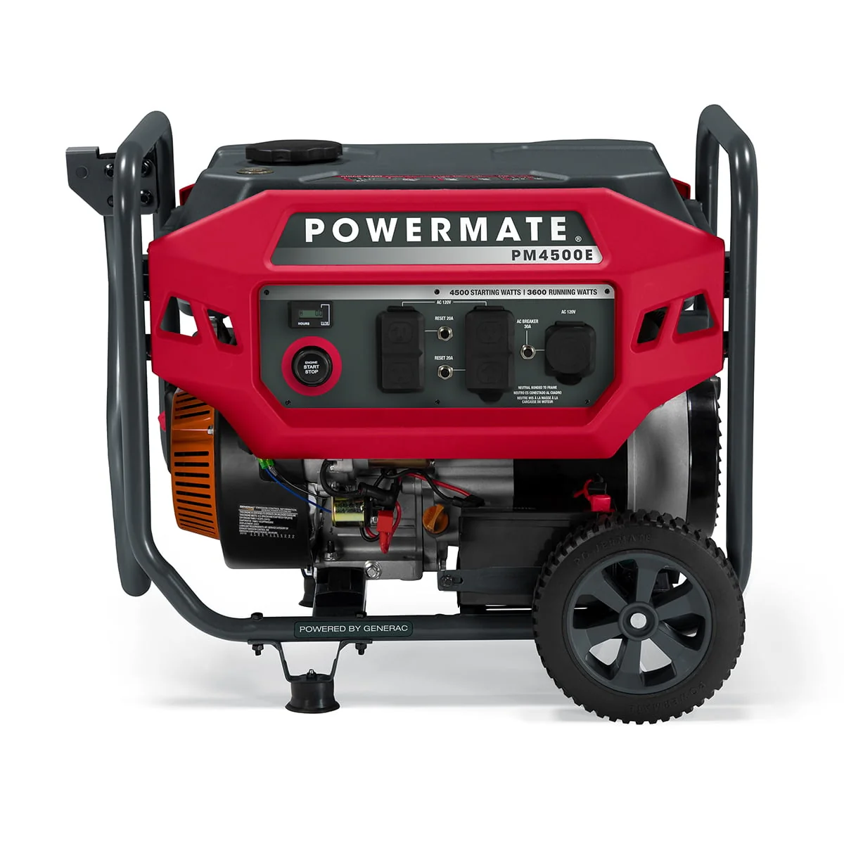 Powermate PM4500E 4500 Watt Electric Start Gas Powered Portable Generator - 49ST/CSA