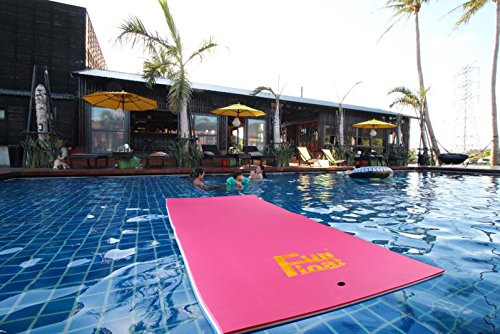 Floating Water Mat, Swimming Island,Aqua Pad,Used in Lake,Pool,on Beach,for Relax, Vacation,Water Activities,Sports,Recreations,Parties,with Mooring Device,Rolled Packed