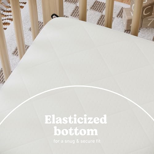 Graco 6-Inch Dual-Comfort Crib & Toddler Mattress - GREENGUARD Gold, CertiPUR-US Certified Foam, 2-Sided Mattress Fits Crib & Toddler Bed, Waterproof Sleep Surface