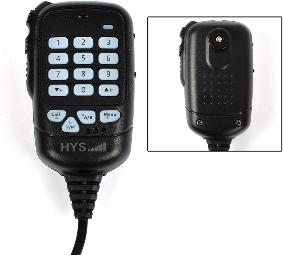 HYS Dual Band VHF/UHF Mobile Transceiver Golden Mobile Ham Radio Amateur Radio Built-in 12000mAh Battery with Programming Cable Antenna SO239 to PL259 Adapter (A Complete Set of)
