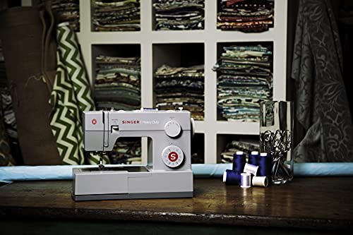 SINGER Heavy Duty 4423 High Speed Sewing Machine with Accessory Kit | Strong Motor With Enhanced Piercing Power, 97 Stitch Applications, Full Metal frame, 1-step Buttonhole & LED Light