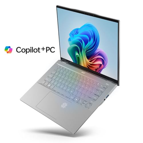 Acer Swift 14 AI Copilot+ PC | 14.5" 2.5K 120Hz Display | Unlock AI Experiences | Snapdragon X Plus 10-Core Processor | 16GB LPDDR5X | 1TB Gen 4 SSD | Wi-Fi 7 | Windows 11 Home | SF14-11-X128