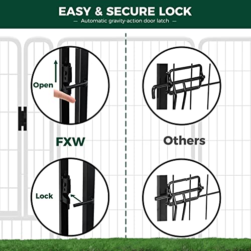 FXW Rollick Dog Playpen for Yard, RV Camping│Patented, 32 inch 16 Panels