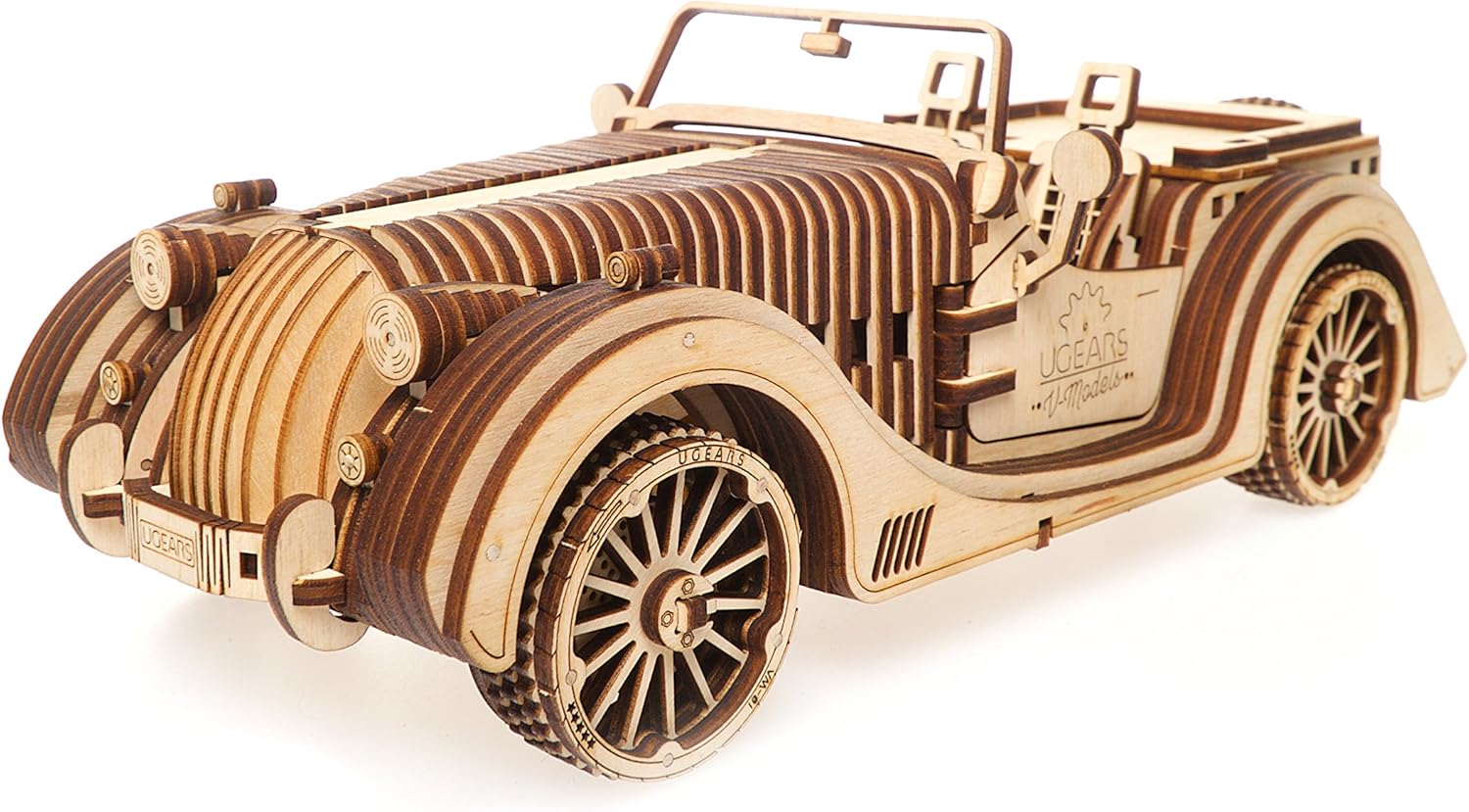 UGears Mechanical Models Roadster VM-01 3-D Wooden Puzzle