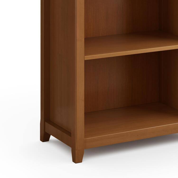 Simpli Home Amherst Solid Wood 5 Shelf Bookcase in Black