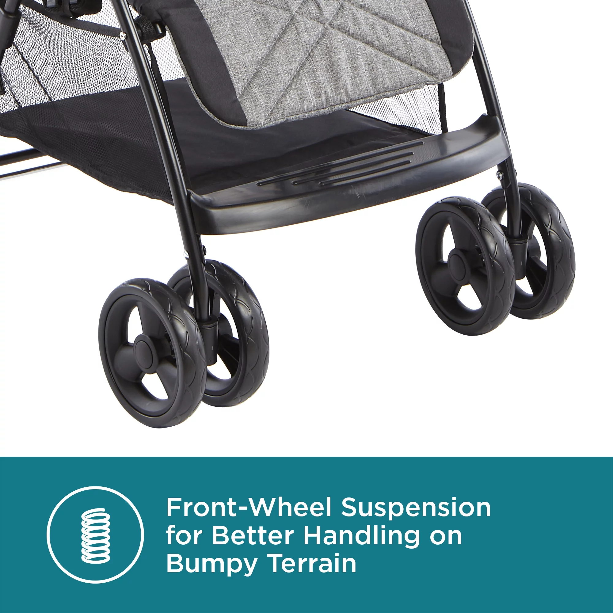 Contours Quick® Lightweight Travel Stroller, Compact Newborn Stroller, Gray