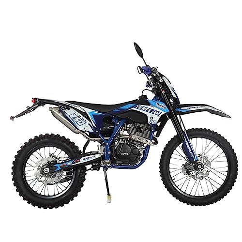 X-PRO Templar Dirt Bike with 5-Speed Manual Transmission 21"/18" Wheels | 250cc, All Lights, Electric/Kick Start, Zongshen Brand Engine