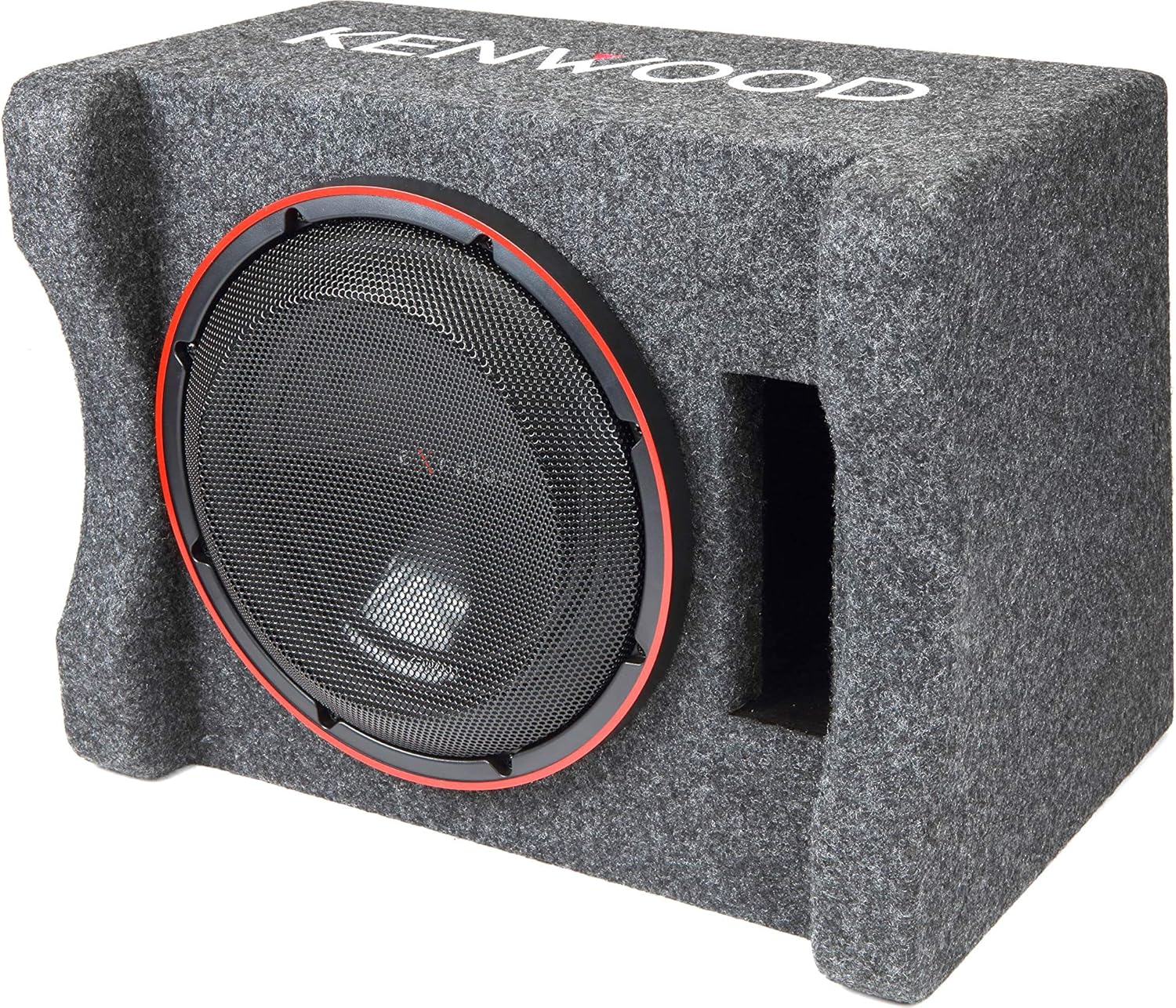 Kenwood Excelon P-XW1221SHP 12" Preloaded High Power Subwoofer Enclosure | Ported Enclosure with One 2-ohm 12" Subwoofer