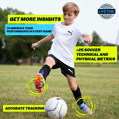 CITYPLAY Smart Soccer Tracker for Cleats by Playermaker, Track 25+ Technical & Physical Metrics, 12 Month Access to CITYPLAY Soccer Training App Included, Advanced Than GPS