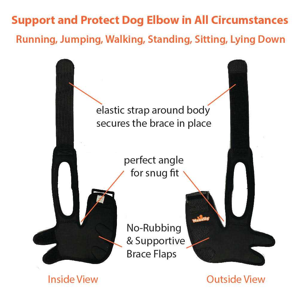 NeoAlly Dog Elbow Brace Protector Pads for Canine Elbow and Shoulder Support Elbow Hygroma - Pet Supplies online store