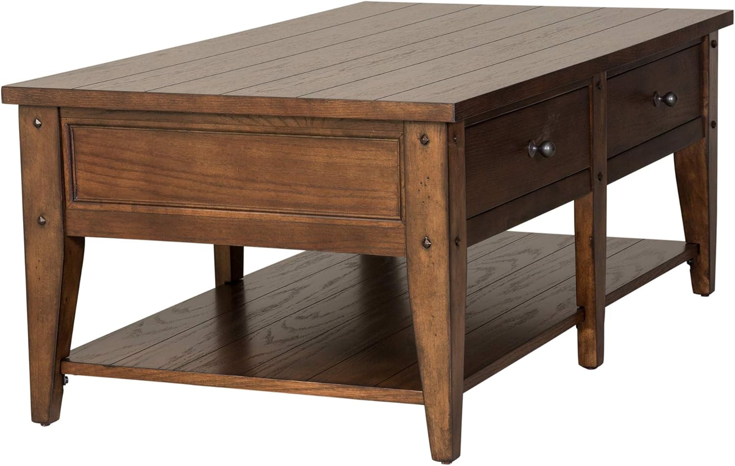 Liberty Furniture INDUSTRIES Lake House 3 Piece Set (1-Cocktail 2-End Tables), Brown