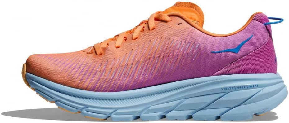 HOKA ONE ONE Women's Rincon 3 Shoes (Mock Orange/Cyclamen, us_Footwear_Size_System, Adult, Women, Numeric, Medium, Numeric_6)