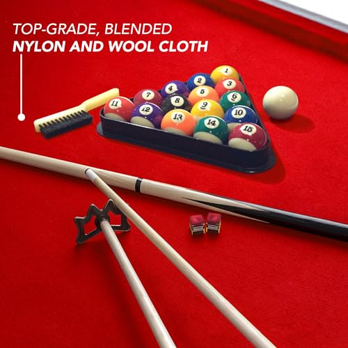 Hathaway Augusta 8-ft Pool Table Pool Table for Family Game Rooms