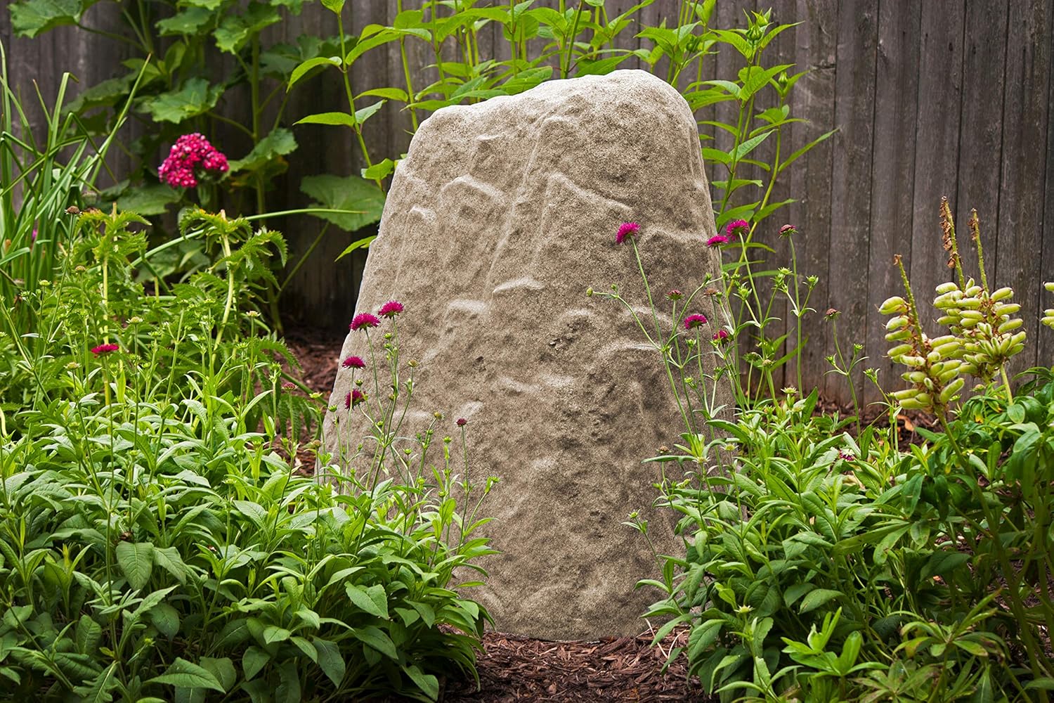 Emsco Group 8280-1 Natural Sandstone Look – Extra Large & Tall – Lightweight – Easy to Install Landscape Rock, Large