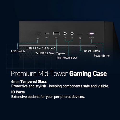 MSI Aegis Z2 Gaming Desktop (2024): AMD Ryzen R7-7700, Geforce RTX 4060, 16GB DDR5, 1TB m.2 SSD, 80+ Gold PSU, WiFi, Keyboard & Mouse, DIY Friendly, Windows 11 Home: C7NUC-817US