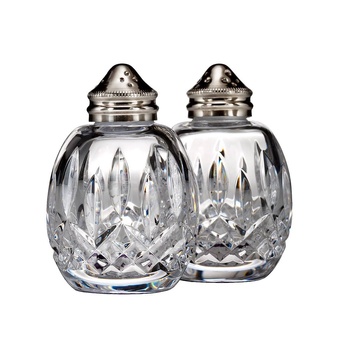 Waterford Lismore Crystal Classic Round Salt and Pepper