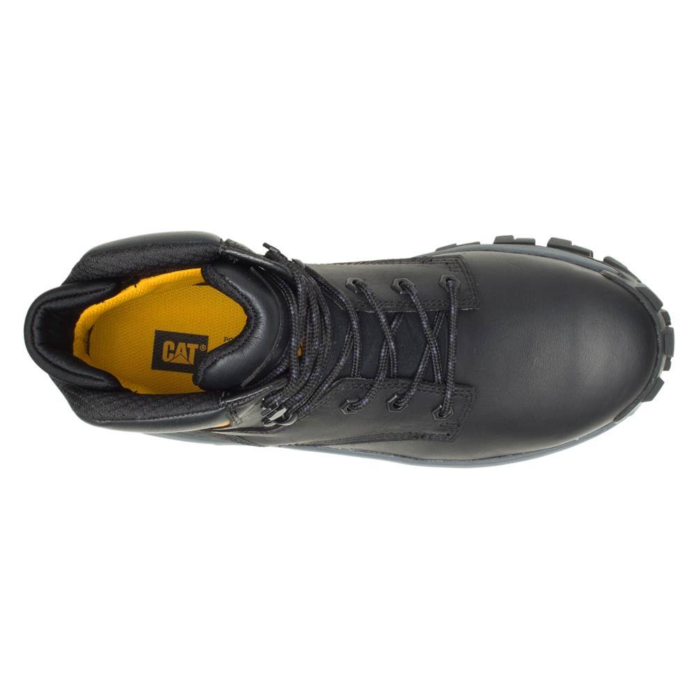 Cat Invader Hi Steel Toe Boots, Men's Black