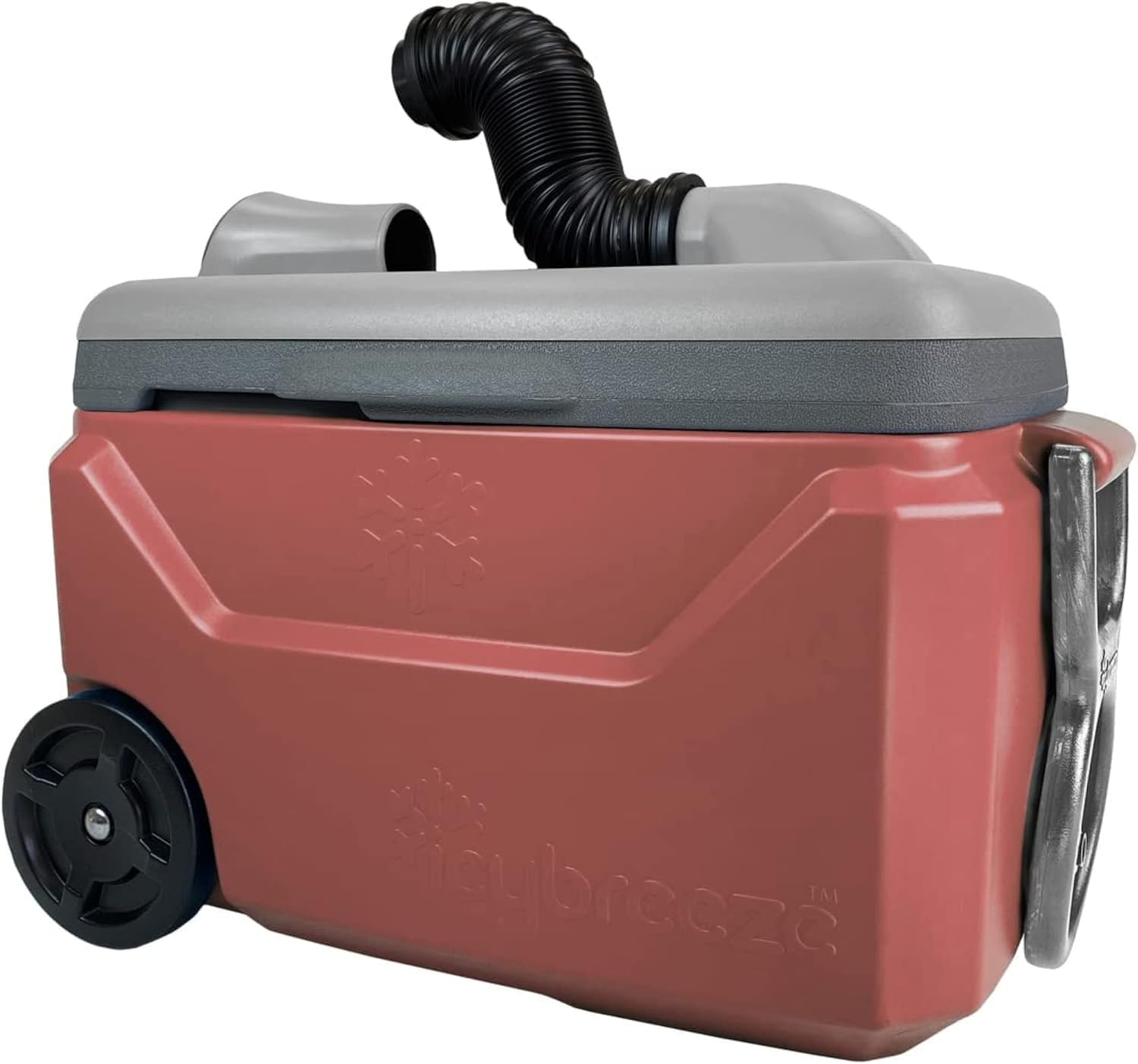 IcyBreeze V2 Pro Portable Air Conditioner & Cooler 38 Quarts, with Rechargeable 6AH Battery, Camping Traveling Compact All-In-One (Molten Red)
