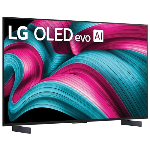 LG 65-Inch Class OLED evo AI 4K C5 Series Smart TV w/Dolby Atmos, Dolby Vision, HDR10, AI Super Upscaling 4K, Filmmaker Mode, Wow Orchestra, Alexa Built-in (OLED65C5PUA, 2025)
