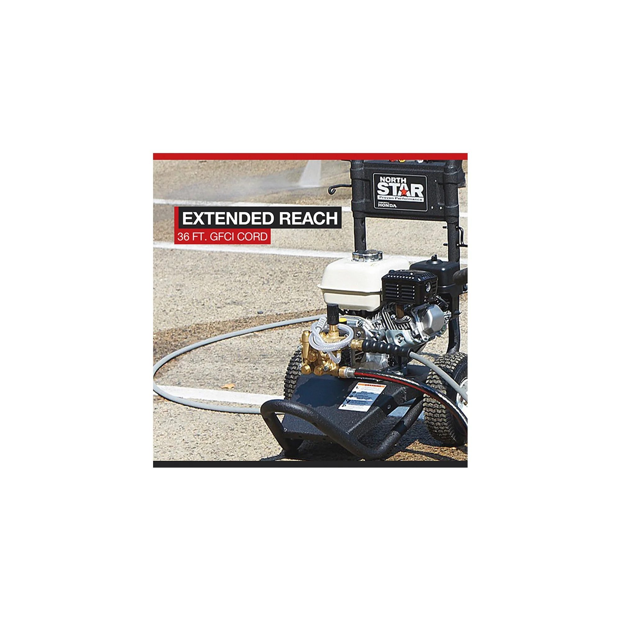 NorthStar Electric Wet Steam Cleaner and Hot Water Commercial Pressure Power Washer Add-on Unit - 4000 PSI, 4 GPM, 115 Volts