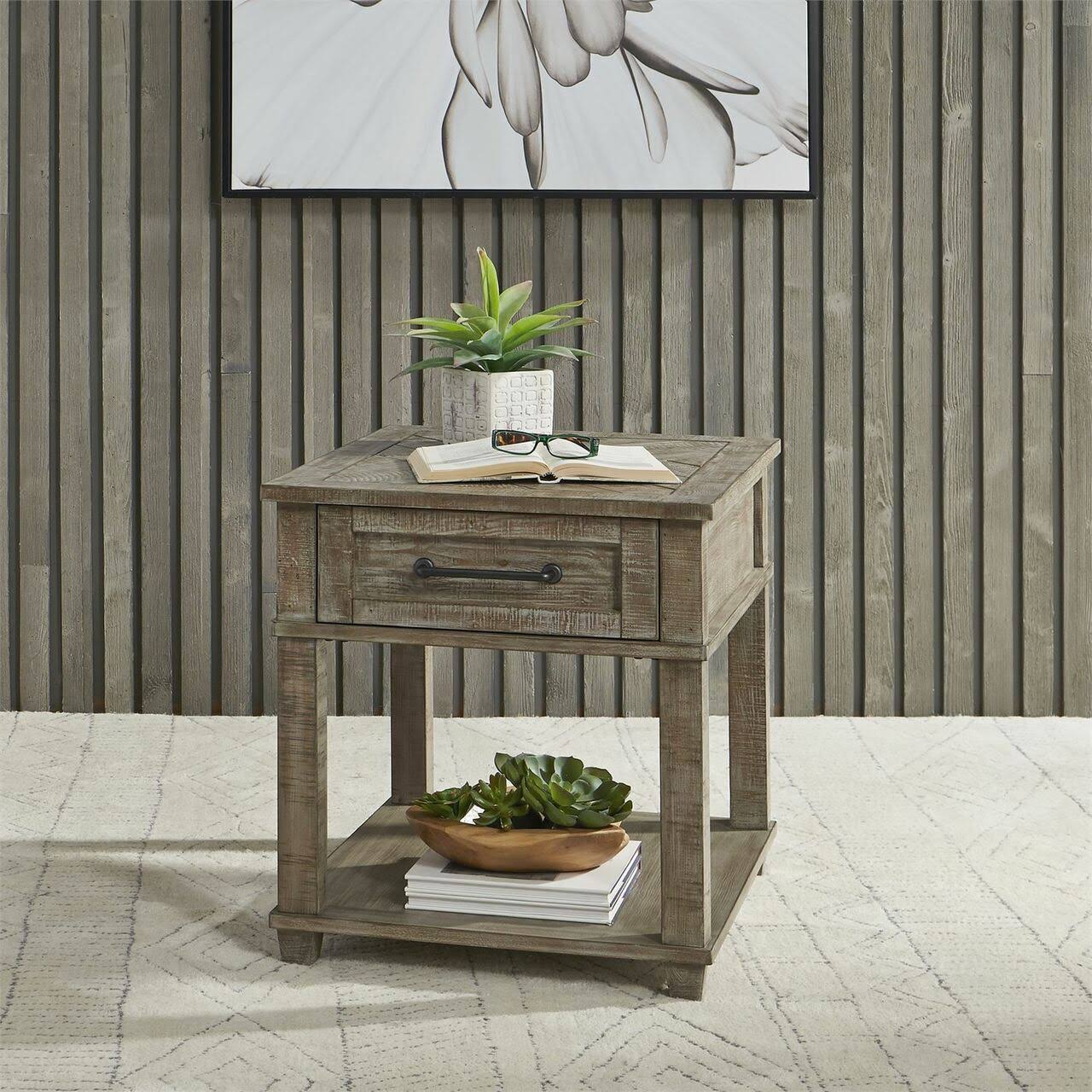 Liberty Furniture Parkland Falls Rectangular End Table
