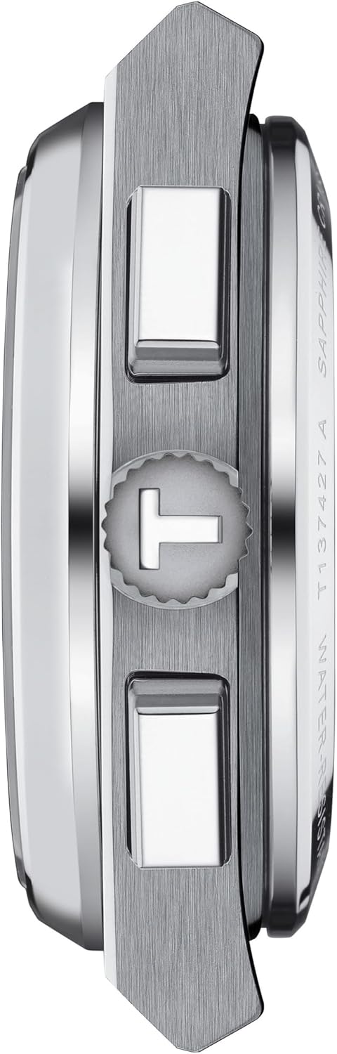 Tissot Mens PRX Automatic Chronograph 316L Stainless Steel case Automatic Watches, Grey, Stainless Steel, 13 (T1374271109100)
