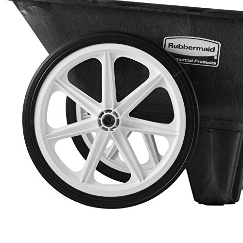Rubbermaid Commercial Products FG564200BLA Plastic Yard Cart, 7.5 cu. feet