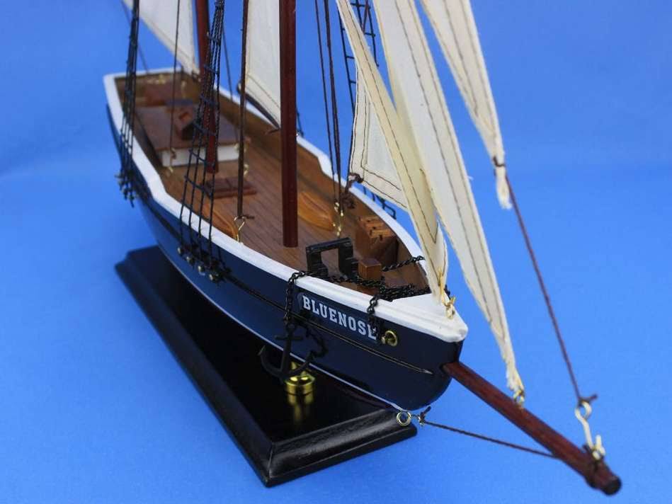 Bluenose 24x22 - Wooden Sailboat Centerpiece - Model Sailing Yacht - Scale Model