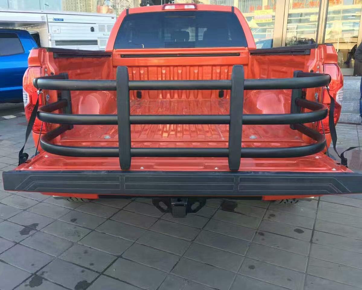 Spurtar Truck Bed Extender Black Aluminum HD Max Universal Tailgate Extension for Pickup Trucks incl. Bracket Kit DIY
