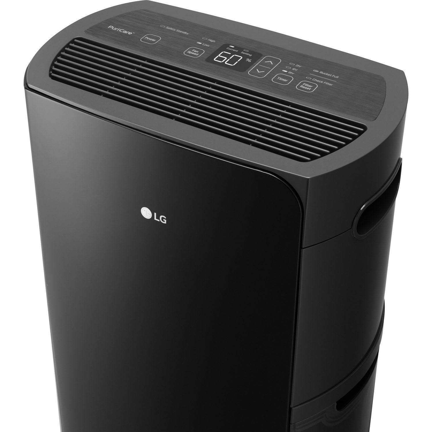 LG PuriCare 70 Pint Dehumidifier (Black)