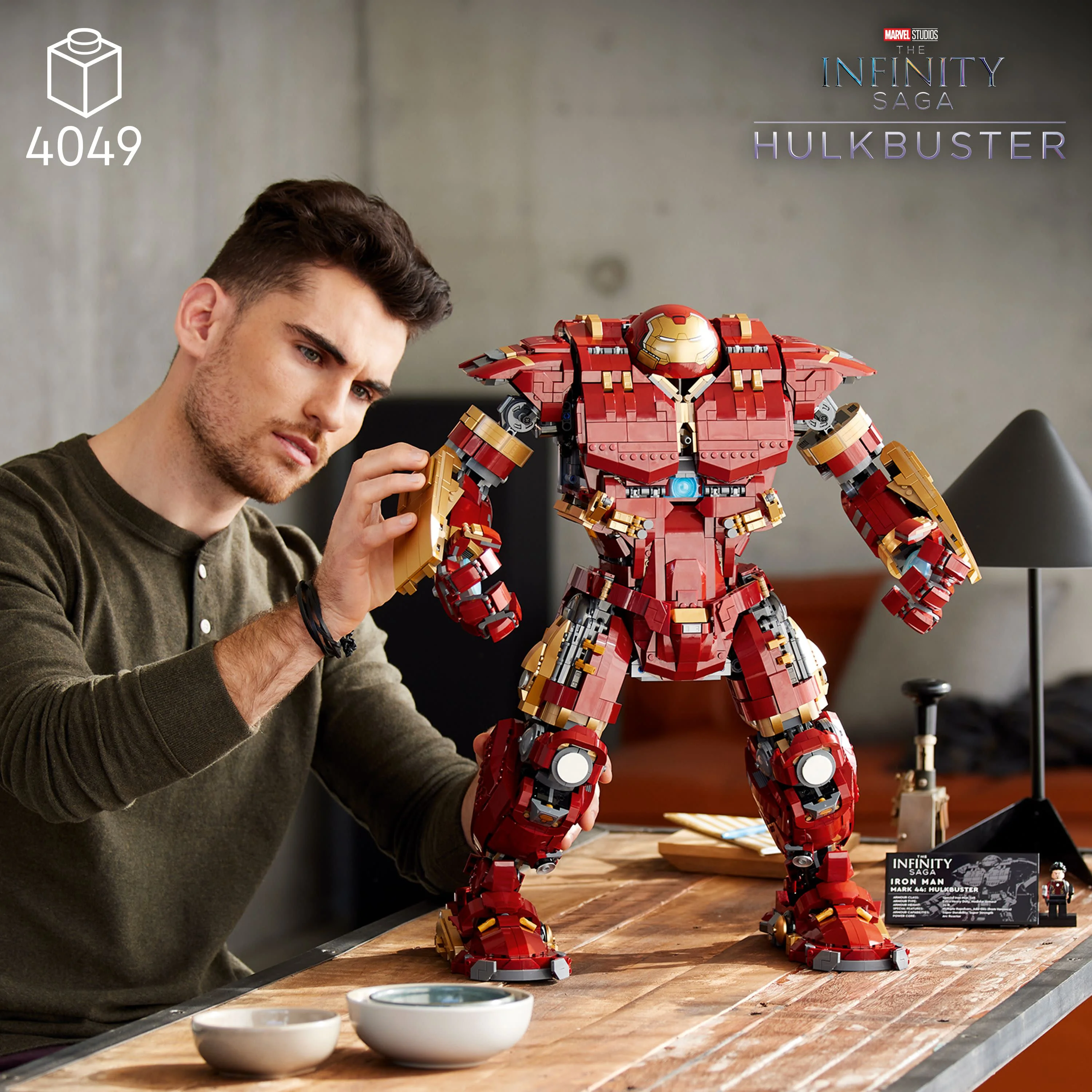LEGO Marvel Hulkbuster 76210 Building Set - Iron Man Red Authentic Display Model for Adults