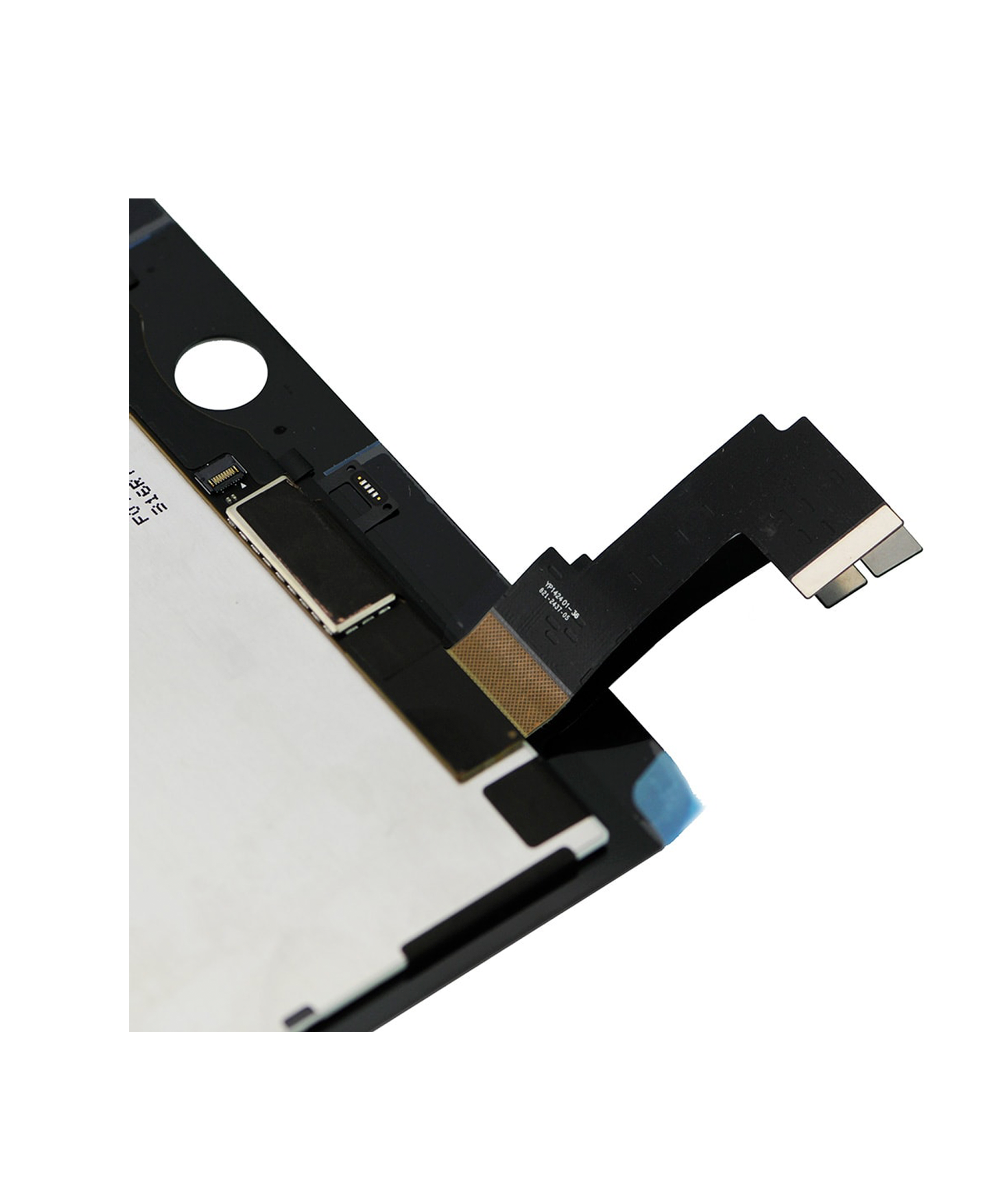 Replacement LCD Assembly With Digitizer Compatible For iPad Air 2 (Sleep / Wake Sensor Flex Pre-Installed) (Aftermarket Pro: XO7) (Black)