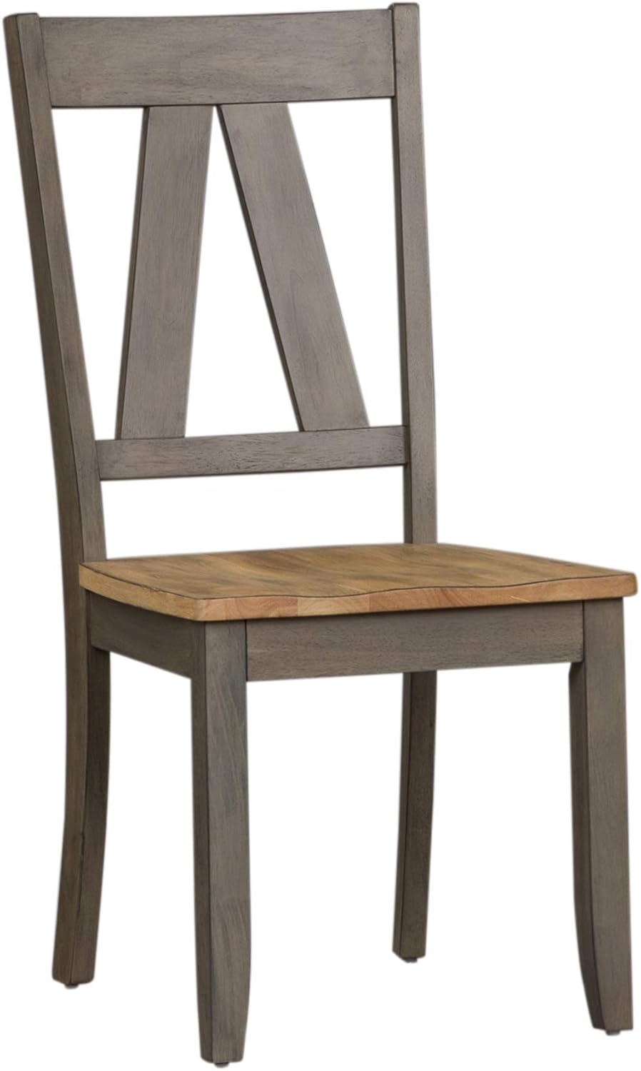Liberty Furniture Industries Lindsey Farm 7 Piece Trestle Table Set, W38 x D78 x H30, Gray