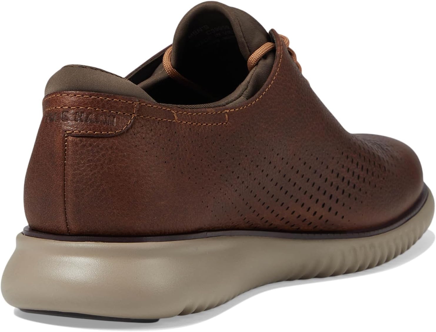 Cole Haan Men's 2.Zerogrand Laser Wing Tip Oxford Lined, Pecan/Truffle, 13