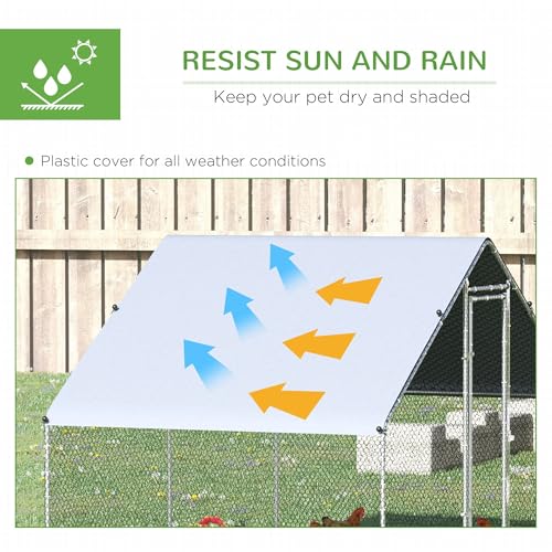 65Inch Chicken Coop Wooden with Nesting Box and Detachable Run, Outdoor Chicken-House Poultry Cage Hen, Removable Tray, Roosting Bars, Ramp, for Garden Backyard