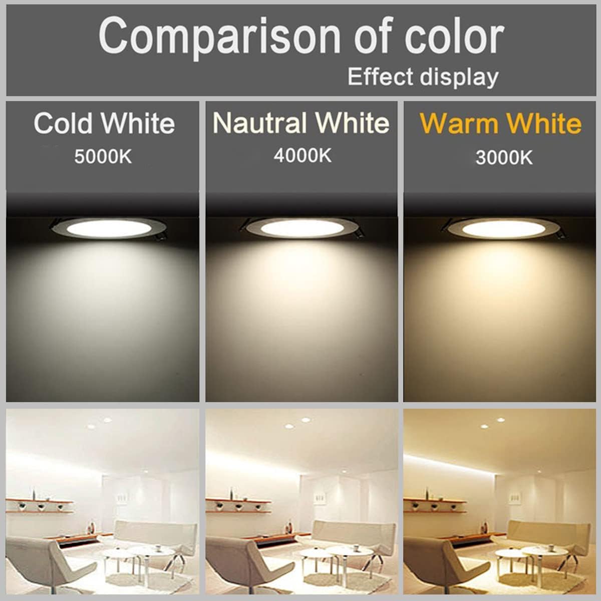 1Pack Recessed Lighting 4inch 9W 5000K LED Ceiling Light Can-Killer Downlight with Junction Box,Recessed Light Fixtures Energy Star