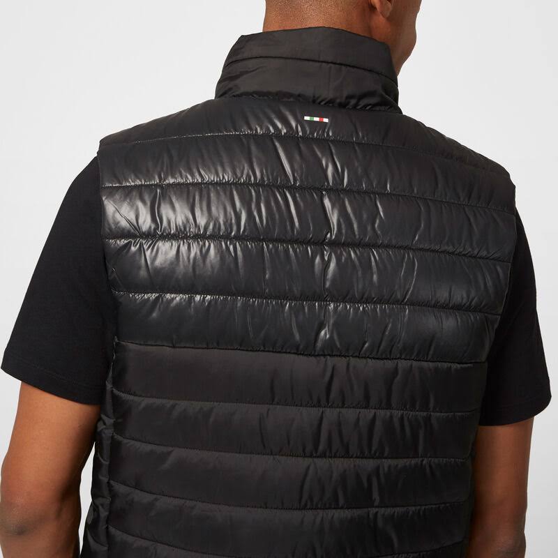 Scuderia Ferrari Men&s Padded Vest- Black/Red