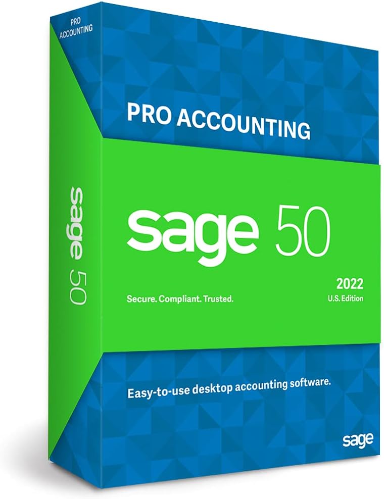 Sage 50 Pro Accounting 2022 U.S. Personal Accounting Software [PC Download]